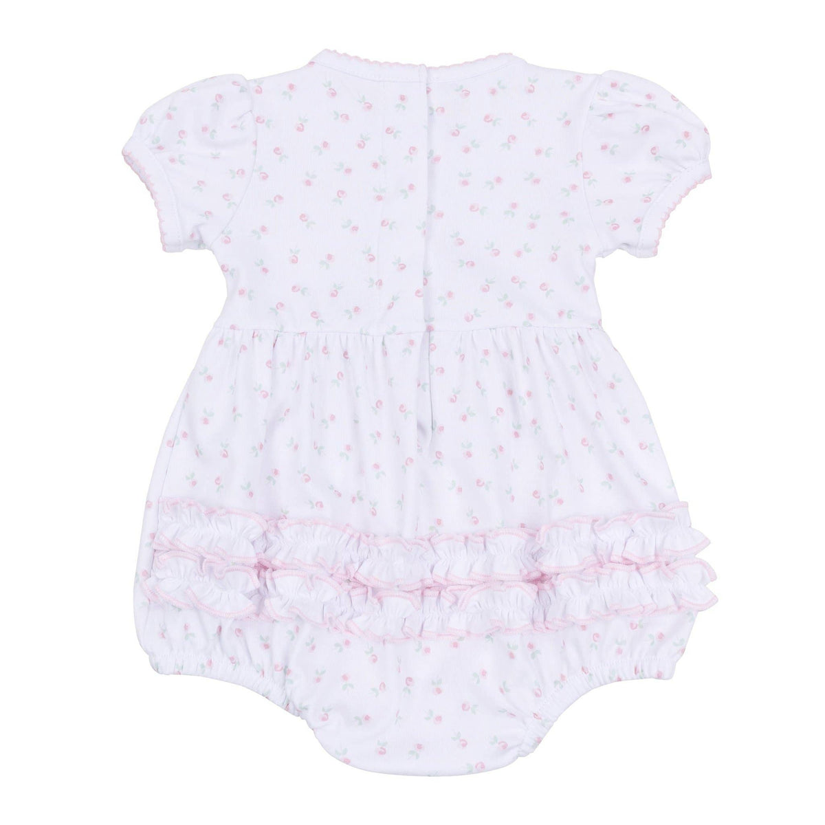 Juliette's Classics Print Ruffle Short Sleeve Bubble