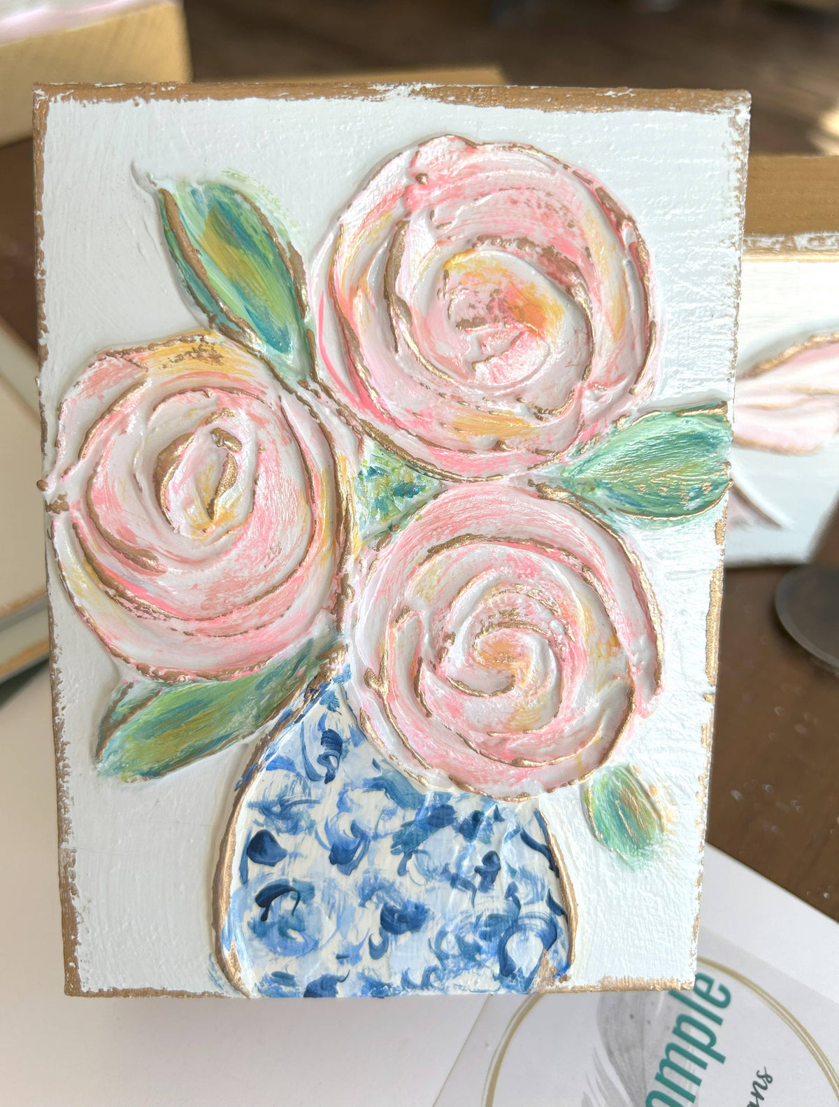 Floral vase | chinoiserie Spring wedding Mother's day