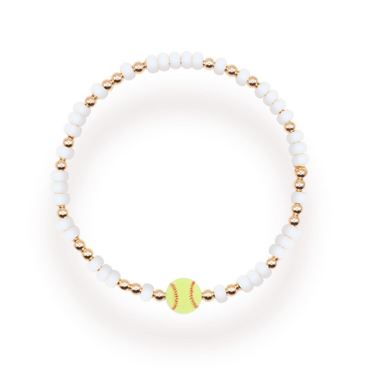 Softball Sprinkle Bracelet (Kids Size)