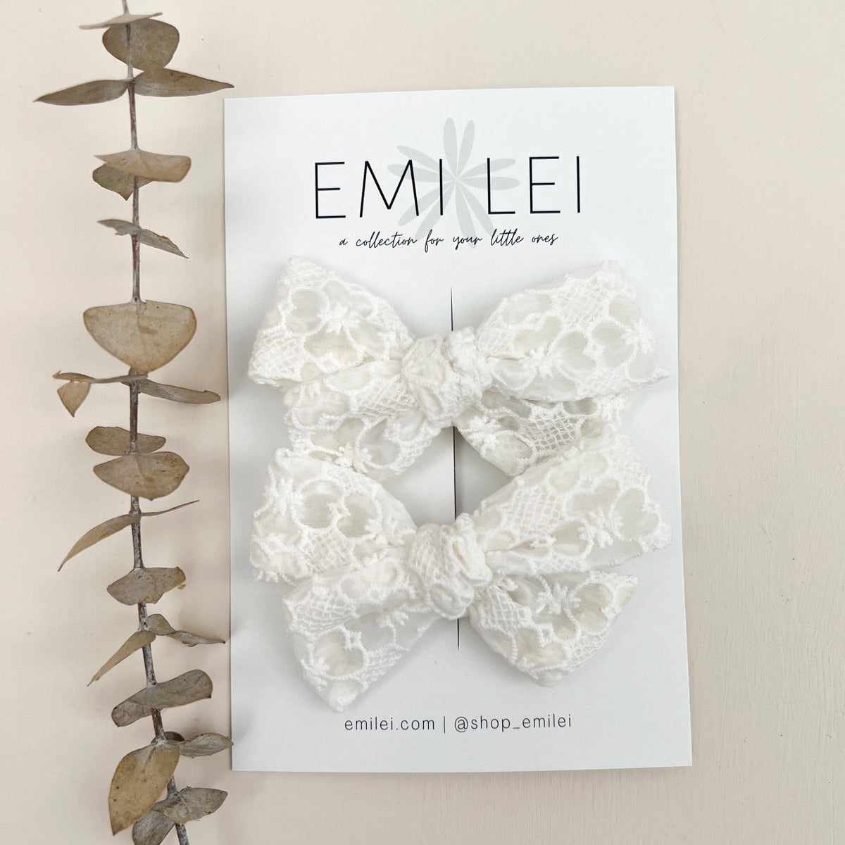 Pigtail Bow Clips