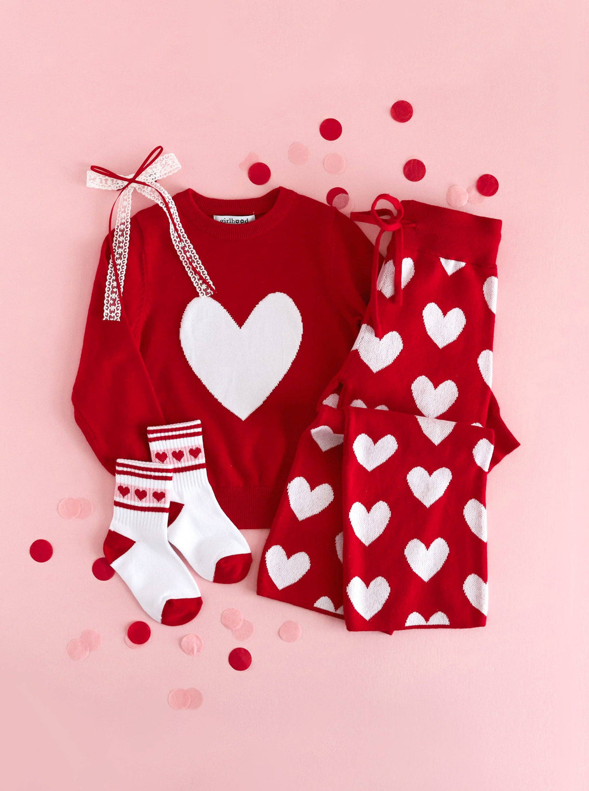 Valentine's Athletic Crew Sock