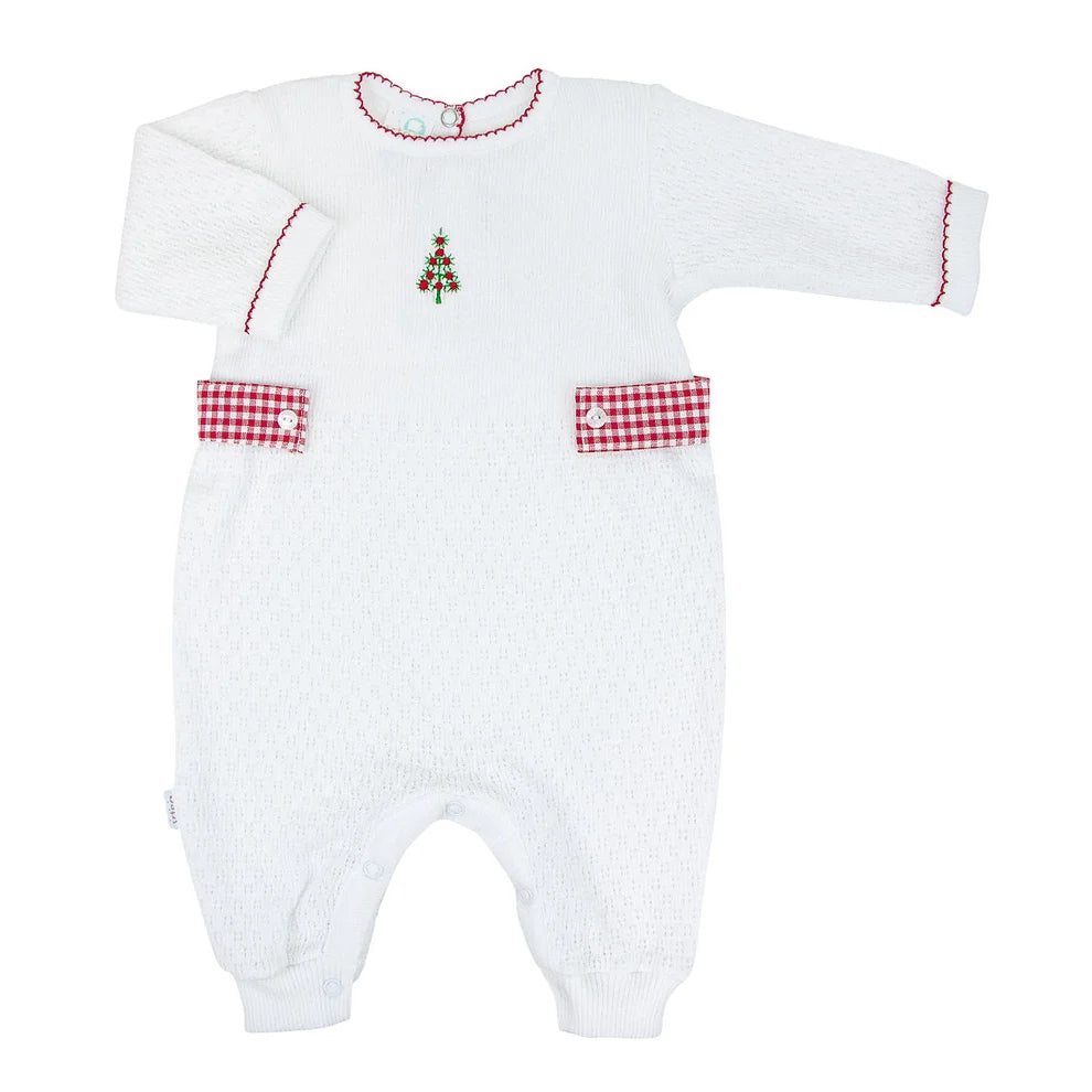 Paty Knit Tree Romper