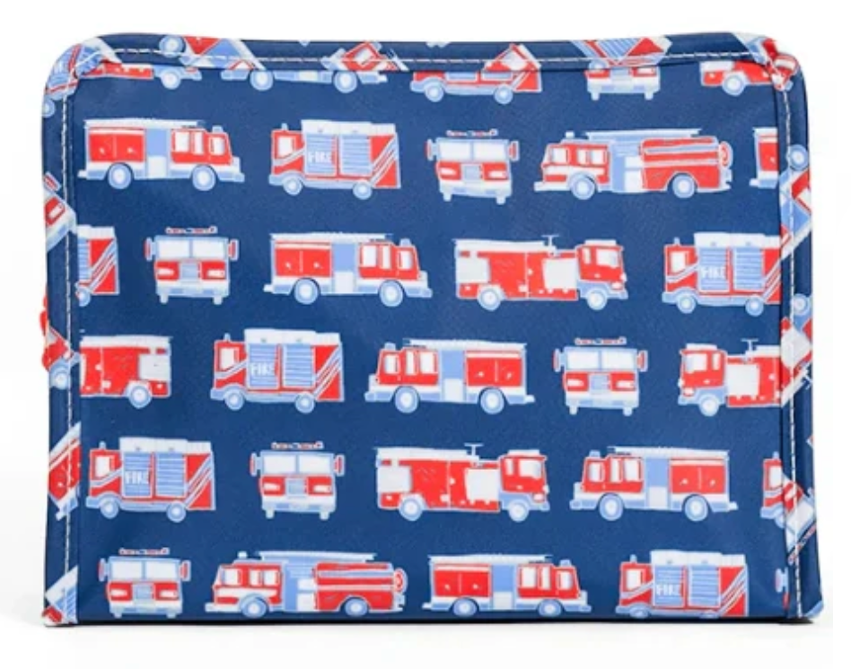 ROADIE LARGE Zip Pouch - FIRE ENGINES