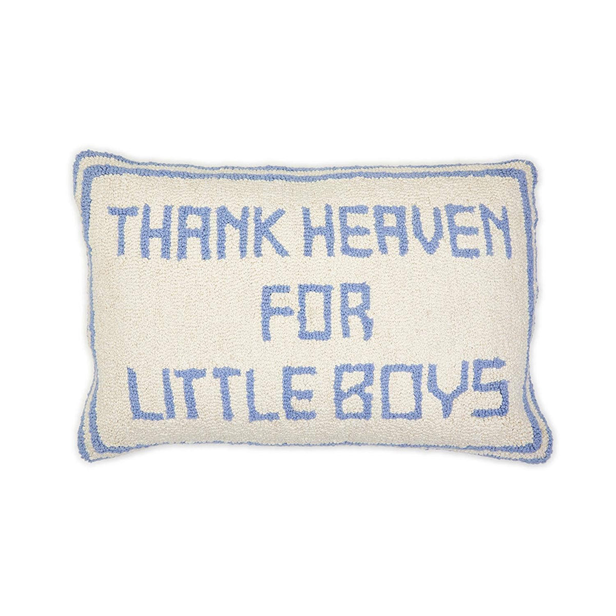 Thank Heaven S/2 Punch Embroidery Decorative Throw Pillow