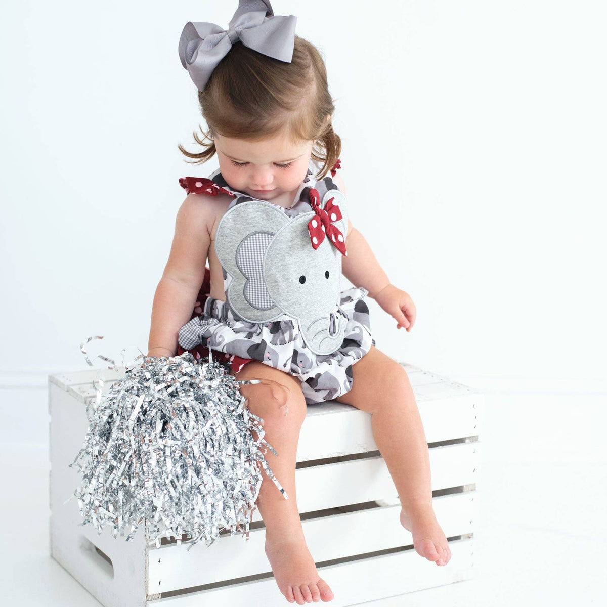 Ivory & Crimson Elephant Bubble
