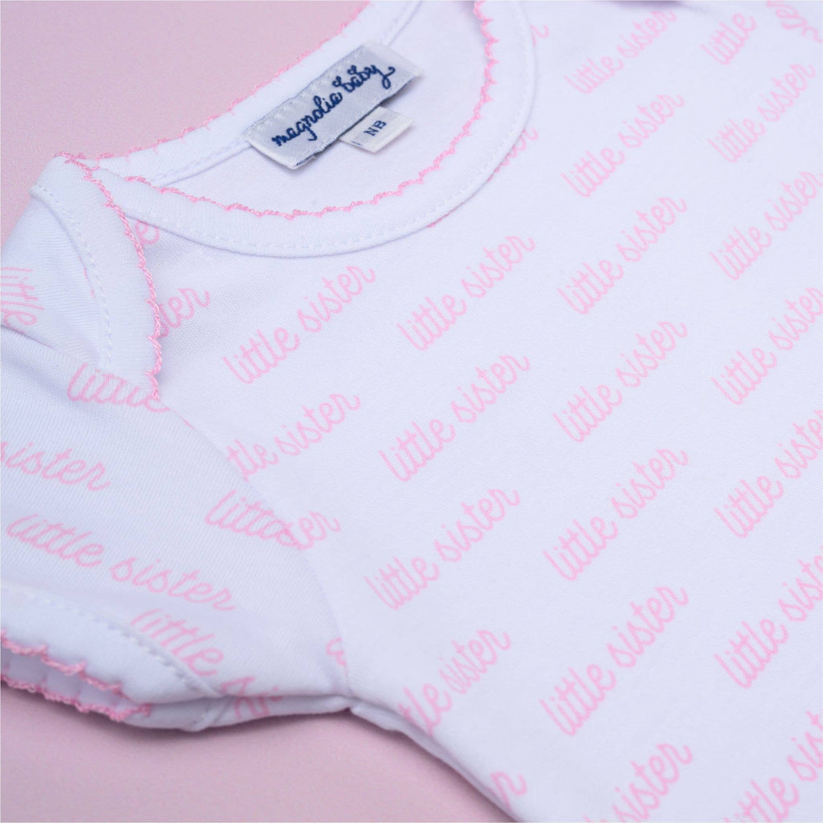 Little Sister Print Short Sleeve Bodysuit
