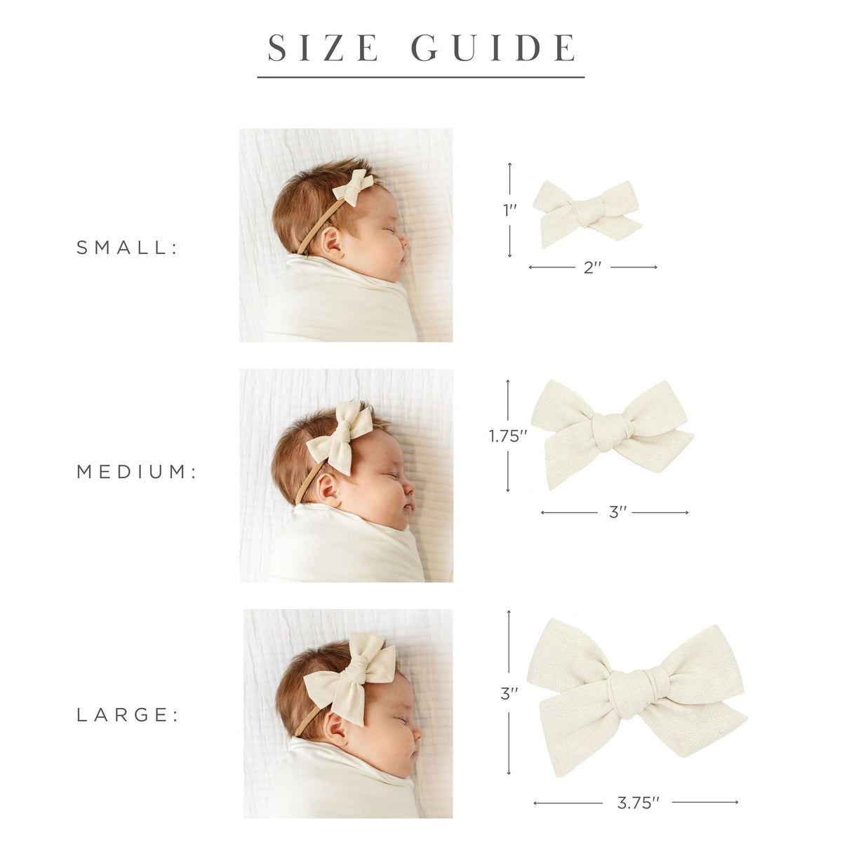 Classic Bow - White Headband